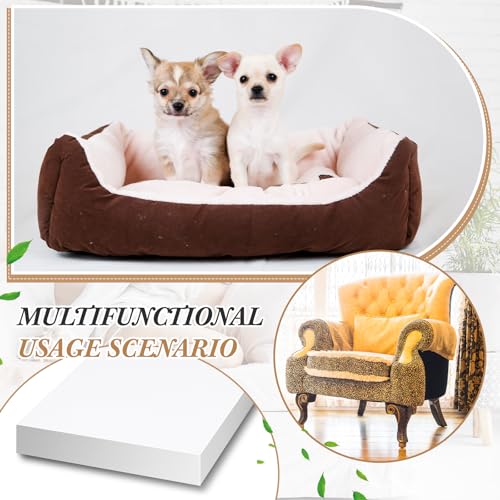 Domensi Upholstery Foam 6" Thick X 30" Width X 90" Length, White - color: White, size: 6" Thick X 30" Width X 90" Length