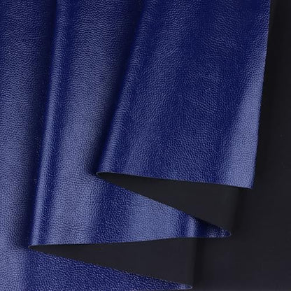 Ramya Faux Leather Sheets Roll 12" X 53"(30cm X 135cm) Upholstery Faux Leather Suitable for Handmade DIY, Earrings, Hair Clips, Sewing Crafts Projects (Royal Blue) - color: Royal Blue