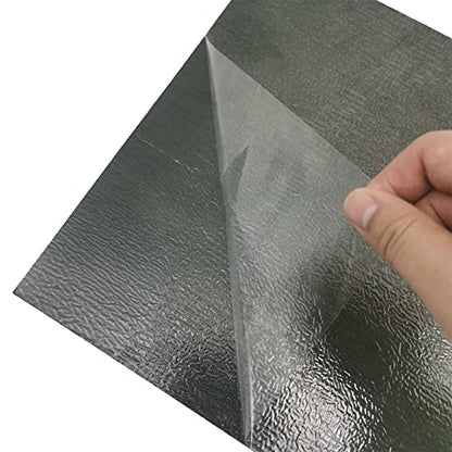 Peel and Stick Floor Tile 12 x 12 Inch Self Adhesive Marble Vinyl Flooring - color: Mottled Ash Grey