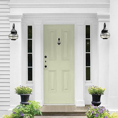 Glidden Total Exterior Paint & Primer All-in-One, Pickling Spice/Green, Semi-Gloss, 1 Gallon - color: Pickling Spice, size: 128 Fl Oz (Pack of 1)
