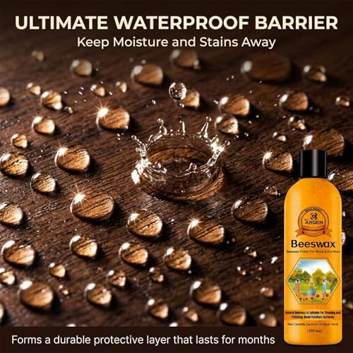 CARGEN Beeswax Furniture Polish - Natural Wood Wax Conditioner 300ML - style: 1 Pack-300ML