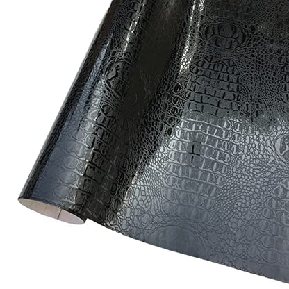 Moyishi Wood Grain Vinyl Sticker Decal Roll Car Interior Home Office Furniture DIY Film Wrap 30cmx100cm (Crocodile Pattern) - color: Crocodile Pattern
