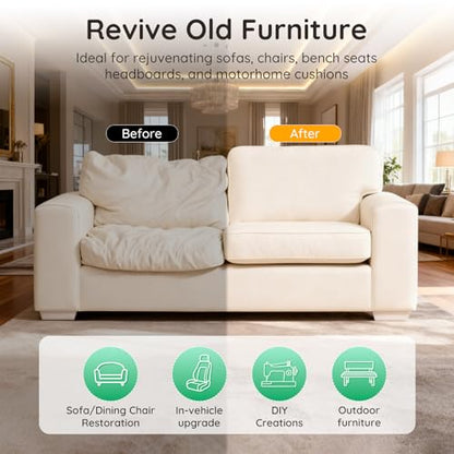 High-Density Upholstery Foam Padding (3" x 24" x 72")，Memory Foam for Couch Seat Cushion Replacement, Chair Foam, Square Padding for Seats - size: 3x72x24