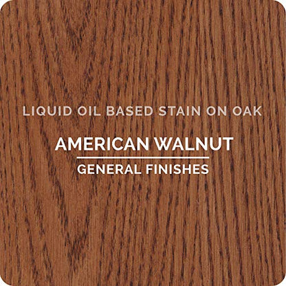 General Finishes Oil Based Penetrating Wood Stain, 1 Quart, American Walnut - color: American Walnut, size: 1 Quart