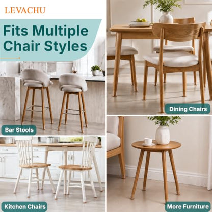 24 Pack Chair Leg Floor Protectors, Chair Leg Caps Round L - size: Round L