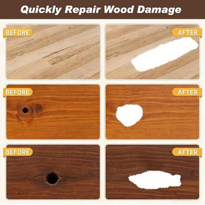 Kenbry Wood Putty 80g, White Wood Filler for Cracks Holes & Furniture - color: 80g White Wood Putty