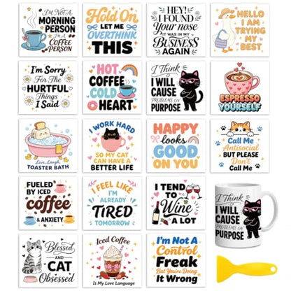 Peacoblue Inspirational Quotes Rub On Transfers for Craft, Transfer Sticker - style: Interesting and Inspiring Quotes