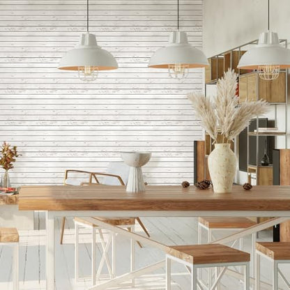 Commomy 3D Faux Wood Wall Stickers Peel and Stick 10 Pcs 11.8" x 11.8" - color: Wood-AQ