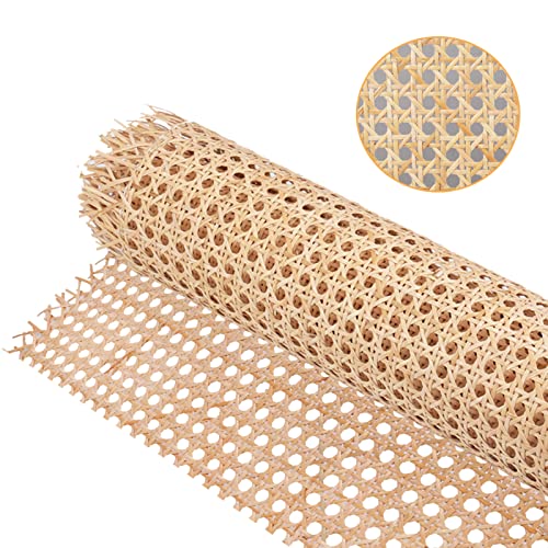 18" Width Cane Webbing 3.3Feet，Natural Rattan for Caning Projects - size: 18"Wx40"L(3feet)