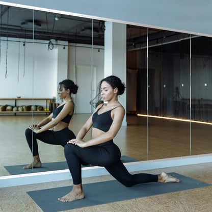 Home Gym Mirror for Wall, 55" x 30" x 2PCS Frameless Full Length Mirror - size: 55"x30"-2pcs