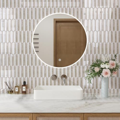 CRE8TIVE 4 Sheets Long Fish Scale Tile Peel and Stick Backsplash for Kitchen and Bathroom Adhesive Backsplash Stick on Wall Tiles Peel and Stick Shower Tile Waterproof 12"x12" White Brown Slate Tiles - color: White Brown, size: 12"x12" (4-Sheets)
