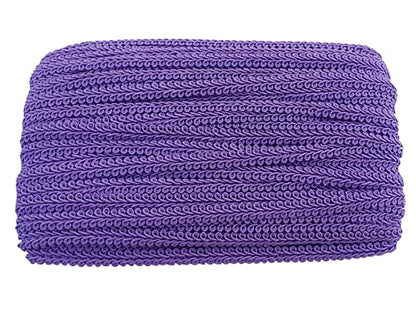 3/8 Inch Gimp Braid Trim 50 Yards for Upholstery Costume DIY Crafts (1308 Purple) - color: Purple