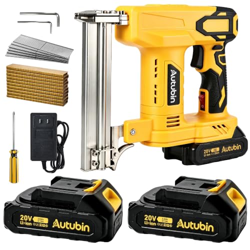 18GA Cordless Brad Nailer, 2-in-1 Electric Nail and Staple Gun Kit