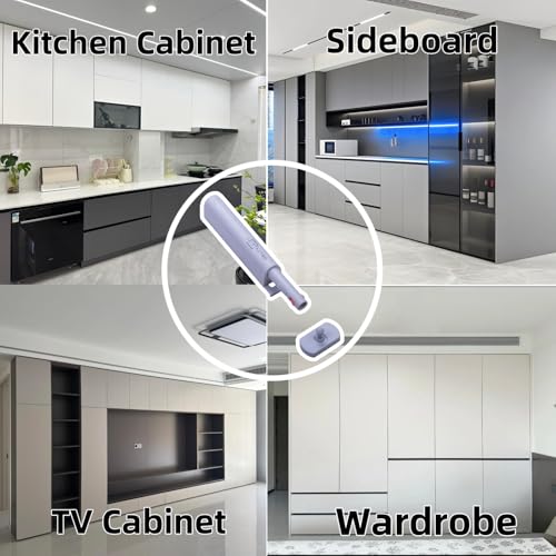 8 Sets Push Open Door Latch Touch Latches Push Latch Damping rebounder for Cabinet Hardware Release Latch Kitchen Drawer Push Catch Press Out Latch