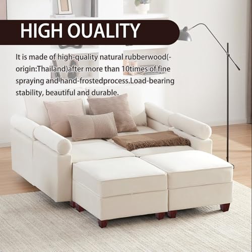 Wood Legs for Furniture 3 inch Heavy Duty Sofa Legs Square Brown Bed Legs Pack of 4, Mid Century Chair Feet, Sofa Replacement Parts, Dresser Leg Sideboard Recliner Couch Riser - color: Brown, size: 3"H*3.15"W (No Hanger Bolt)
