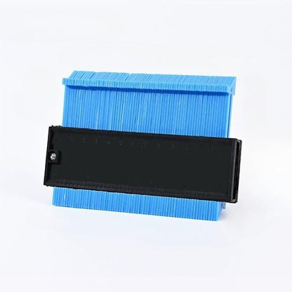 1pc Contour Gauge Profile Tool 2.7cm/25.4cm 5ft/10ft Adjustable Template Maker Irregular Shape Duplicator Measuring Tool (Blue,5FT) - color: Blue, size: 5FT