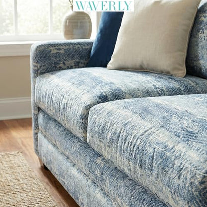 Waverly 56" Wide, Polyester/Rayon, Home Décor, DIY, Project, Craft, Quilt, Sewing Upholstery Fabric, Cut by Yard, Ocean Shift