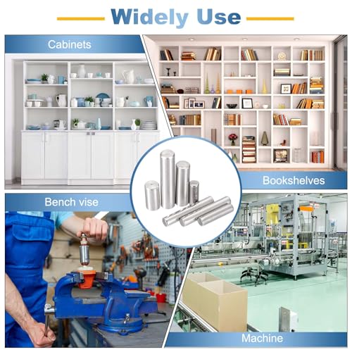 MECCANIXITY 6Pcs 1/16" x1-1/2 Dowel Pins Cylindrical Shelf Support Pegs - size: 1/16"x1-1/2"