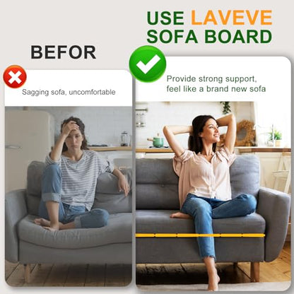 LAVEVE Heavy Duty Couch Cushion Support Board for Sagging Sofa, 24''x81'' - size: 81x 24" - Deep Large Couch