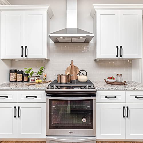 9BUILD 10 Pack 3.75 Inch Matte Black Cabinet Handles,Kitchen Hardware - color: Matte Black, size: 3.75"/96MM Hole Center