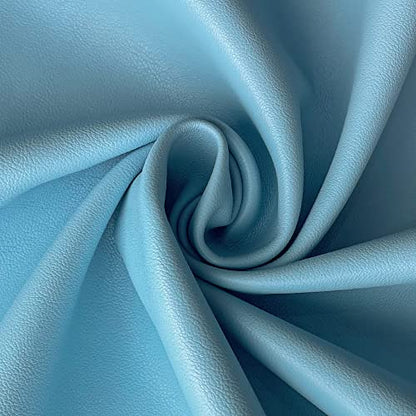 Faux Leather Fabric 1 Yard 54" x 36" Soft Solid Color Crafts Material 0.9mm Thick Perfect for Upholstery Covers, Bags, Leather Clothing and Accessories (Sky Blue) - color: Sky Blue