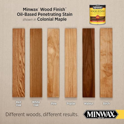 Minwax Wood Finish, Colonial Maple, 1 Quart - color: Colonial Maple, size: 0.25 Gallon