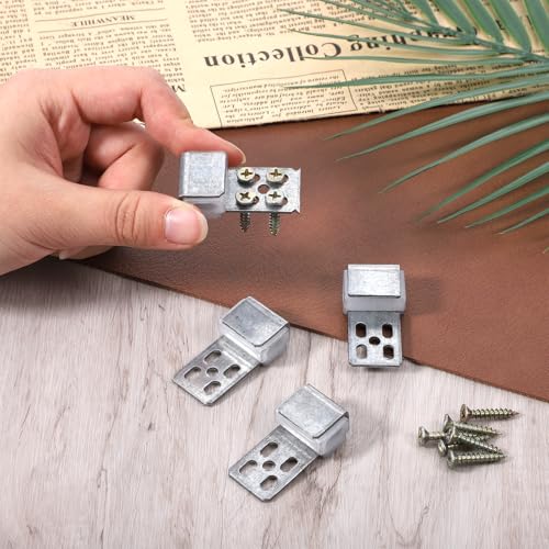 10 PCS Couch Spring Clips, Upholstery Clips for Furniture Spring Clip Ek Clip 15.7"x8.6" Sofa Chair Zig zag Furniture Springs Repair for Chair Couch Sofa Replacement Parts, 40 Screws