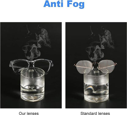 Safety Glasses Goggles for Women Girls Anti Fog Protective Eyewear Glasses - color: Blue+ New-tortoise