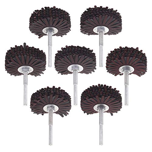 Rocaris 7 Pack Abrasive Cloth Flap Wheel 80/120/150/180/240/320/400 Grit