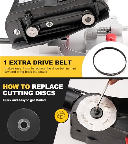 Sbestily Mini Miter Cut-Off Chop Saw for Miniature Model Making, Arrow Saw