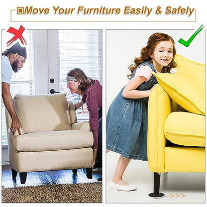 Furniture Sliders for Carpet 16 PCS - 3 1/2" - size: 3.5 inch 16 PCS