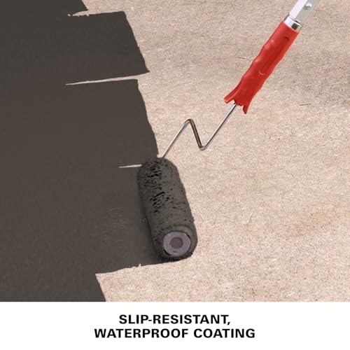 KILZ Over Armor Textured Solid Coating Resurfacer, Hickory Bark 1 Gallon - color: Hickory Bark, style: Smooth