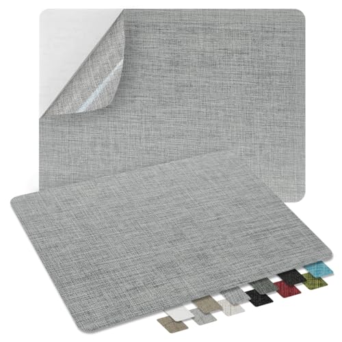 2Pcs Self-Adhesive Linen Fabric Patches, Quick Repair for Sofas, Tents, Car Seats/8" x 11", Light Grey - color: Light Grey