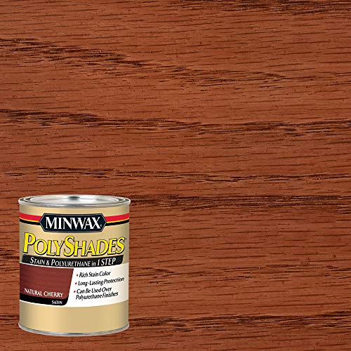 Minwax 61390 Polyshades Natural Cherry Satin 390 - color: Natural Cherry, size: 1 Quart, style: Satin