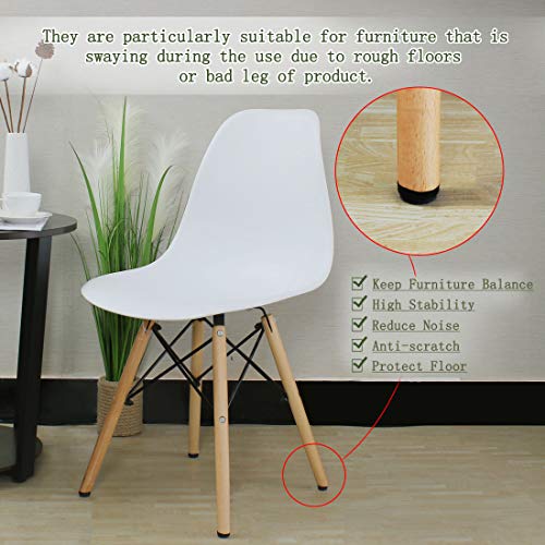 uxcell M6 x 20 x 25mm Furniture Glide Leveling Feet Adjustable Leveler Floor Protector for Table Desk Leg 8 Pack