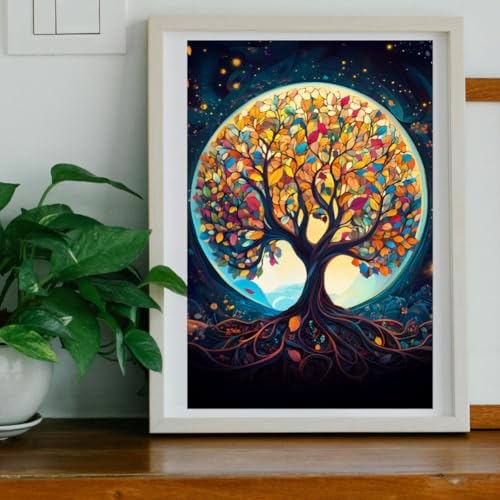 Peacoblue Tree of Life Rub On Transfers for Furniture Craft 6"x12" - style: Tree of Life