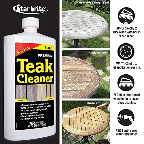 STAR BRITE Premium Outdoor Teak Cleaner - style: 32 oz