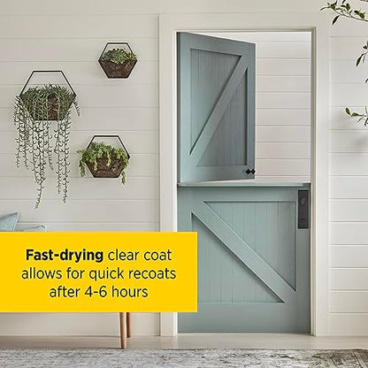 Minwax Fast Drying Polyurethane Protective Wood Finish, Clear Gloss, 2.5 Gallons - size: 2.5 Gallon