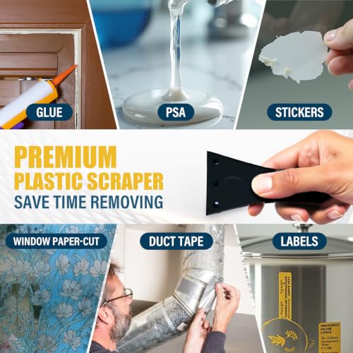 Adhesive Remover, Sticker & Glue Remover Kit with Scraper, 3.3 oz