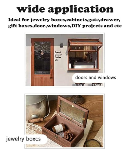 10 PCS 1.75 * 1.25 inches Stainless Steel Mini Small Hinges with Screws, Suitable for DIY Wooden Boxes, Small Cabinets, Jewelry Boxes Flat Hinges, Furniture, Woodworking Craft Project, Silver - size: 1.75IN-10PCS