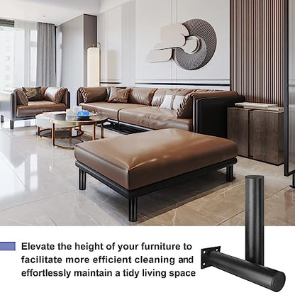 Aluminum Alloy Adjustable Furniture Legs 8 Inch / 200mm - Black - 4Pcs - size: 8 Inch