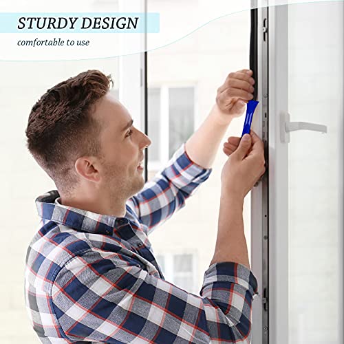 Honoson 6 Pcs Non-scratch Plastic Scraper Cleaning Tool, Blue Color - color: Blue Color
