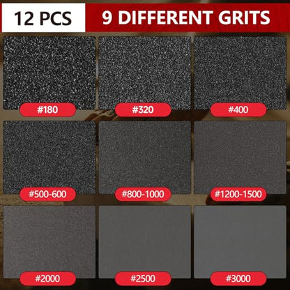 Shinboc 12 PCS 6 Inch Sanding Sponge 3000 Grit, Bowling Ball Sanding Pads - color: 3000grit, size: 6 Inch 12Pcs