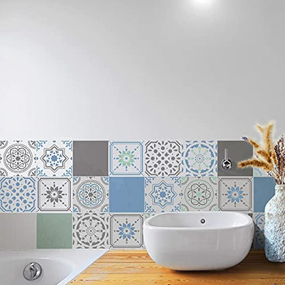 GSS Designs Reusable Tile Stencils 12 x 12 Inch - Simple Large Wall Stencils for Painting Floor Cement Wall Furniture Wood - Concrete Stencils Patterns - color: Style 5