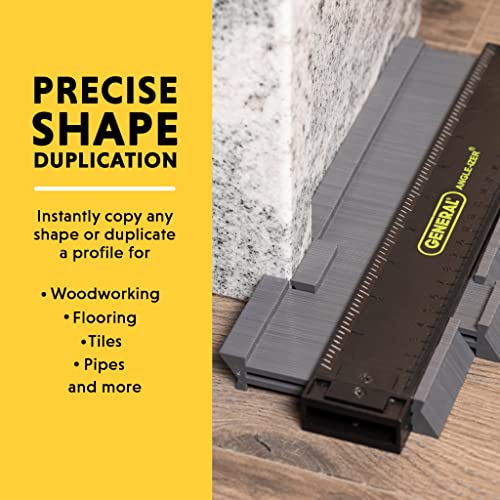 General Tools Contour Gauge 833 - 10" Angle Finder Tool for Home Improvement - Gadgets for Men - size: 10-Inch