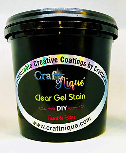 CrystaLac, CraftNique Clear Gel Stain & Glaze DIY Tintable Base (Water-Based) (Quart) - size: Quart