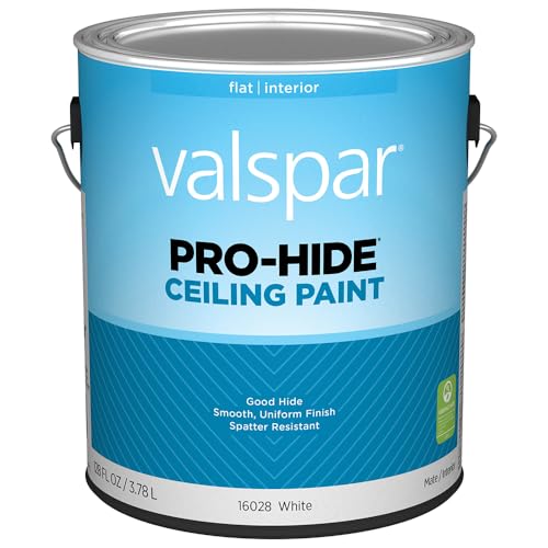 Valspar 4-Pack of 1 Gal 16028 White Pro-Hide Ceiling Paint, Flat