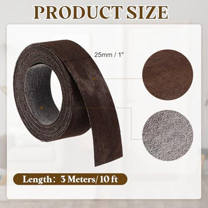 uxcell 1 Inch x 10ft Wood Veneer Edge Banding, Pre-Glued Flexible Eucalyptus Edging Strips, Iron on with Hot Melt Adhesive Wood Tape for Cabinet Repair and Furniture Restoration - size: 1 Inch x 10ft