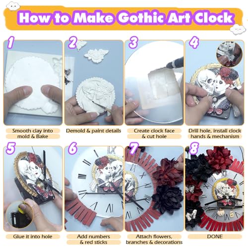Skeleton Bride and Groom Clay Molds for Crafts - color: Skull Couple