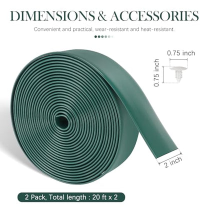 LukLoy 2" Wide 40ft Long Vinyl Straps for Patio Chairs Repairs, Green - color: Green